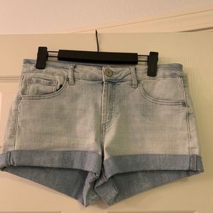 Girl’s 5-pocket stretch denim shirt